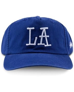Stussy La Chapter Embroidered Cap - Blue