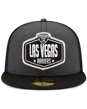 KTZ 59Fifty Las Vegas Raiders 2021 Draft Fitted Cap - Black