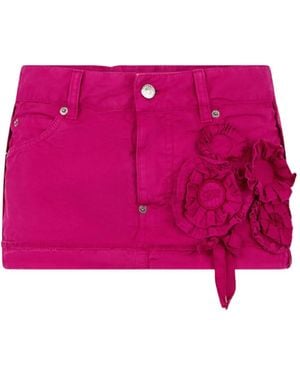 DSquared² Flower Detail Champ Skirt - Pink