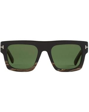 Tom Ford Icon Square-Frame Sunglasses - Green