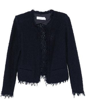 IRO Frayed Jacket - Blue
