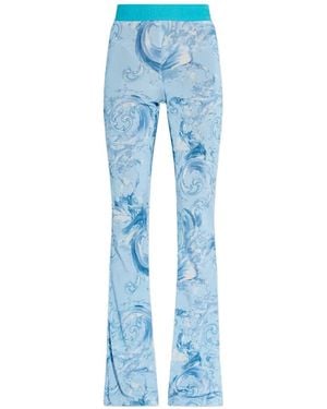 Versace Jeans Couture All-Over Print Trousers - Blue