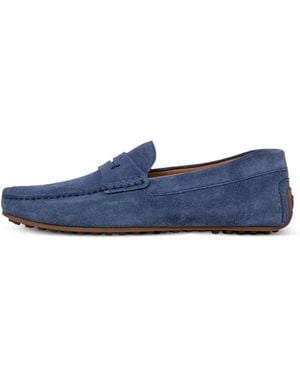 Hackett Loafer Aus Wildleder - Blau