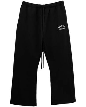 Essentials Varsity Flare Track Trousers - Black