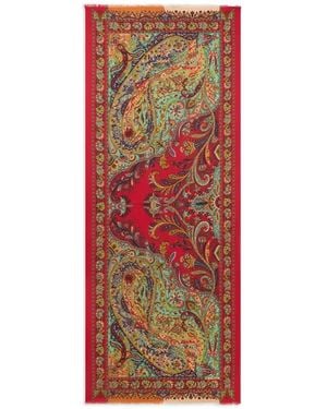 Etro Kaschmirschal Mit Paisley-Print - Rot