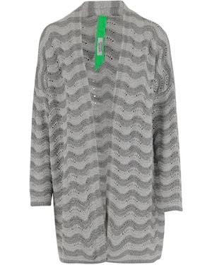 Market Wavy-pattern Cardigan - グレー