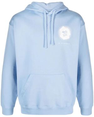 Objects IV Life Sudadera Con Capucha Y Nube Estampada - Azul