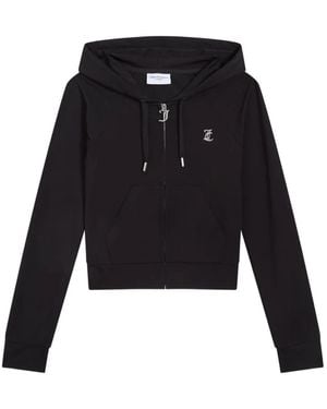 Juicy Couture Diamanté Luxury Hoodie - Black