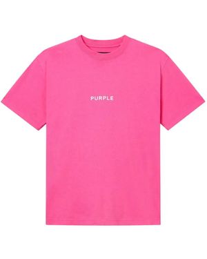 Purple Brand Crew-Neck T-Shirt - Pink
