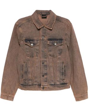 Daily Paper Bomi Pocket Denim Jacket - Brown