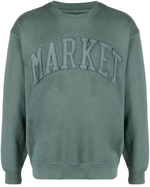 Market Embroidered-Logo Sweatshirt - Green