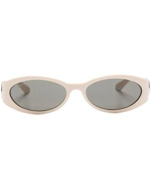 Gucci オーバルフレーム サングラス - グレー