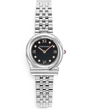 Ferragamo Gancini Twisted Watch - White