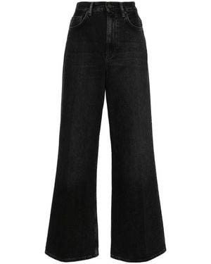 Acne Studios Jeans A Gamba Ampia - Nero