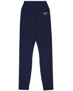Sporty & Rich Signature Logo Leggings - Blue