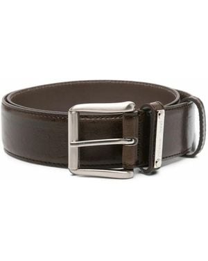 Paloma Wool Juana Hip Buckle-Fastening Leather Belt - Brown
