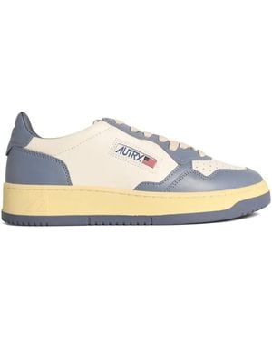 Autry Medalist Perforated Leather Low-Top Trainers - White