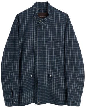 Wales Bonner Chaqueta Vision Field A Cuadros - Azul