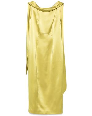 Fely Campo Midikleid mit Schärpe - Gelb