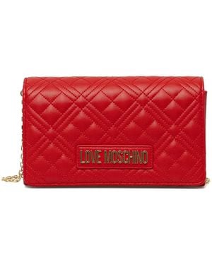Love Moschino キルティング ショルダーバッグ - レッド