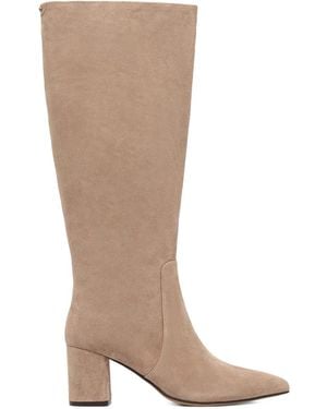Twinset 70Mm Point-Toe Knee-High Boots - Brown