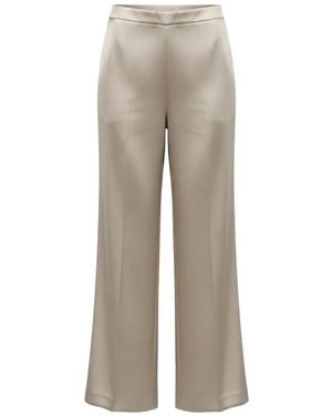 Ralph Lauren Satin-Finish Trousers - Natural