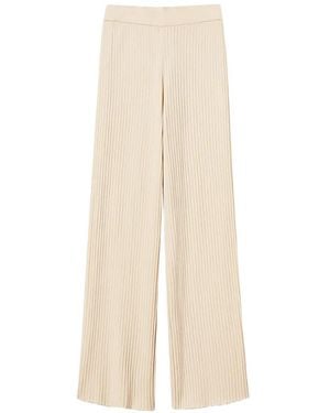 Twinset Ribbed-Knit Pants - White