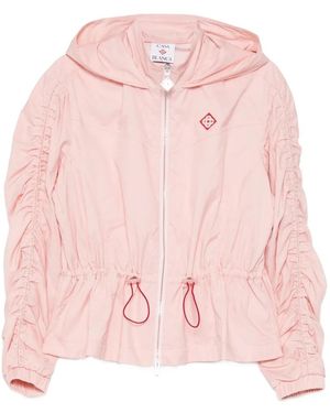 CASABLANCA Ruched Drawstring Jacket - Pink