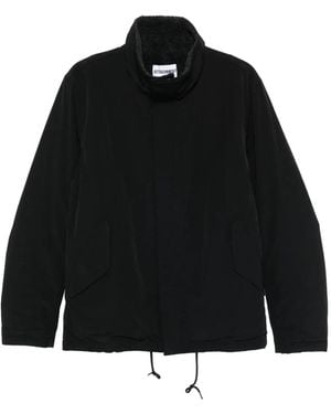 Attachment High-Neck Lightweight Jacket - Black
