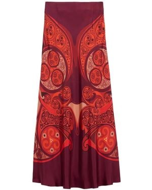 La DoubleJ Sleek Skirt - Red