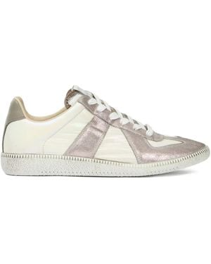 Maison Margiela Metallic レザースニーカー - ホワイト