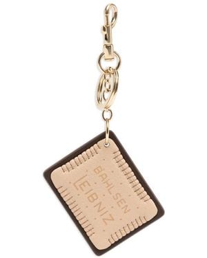 Anya Hindmarch Leibniz Keyring - Metallic