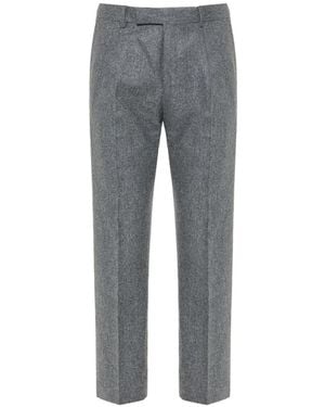 ZEGNA Pressed-Crease Pants - Gray