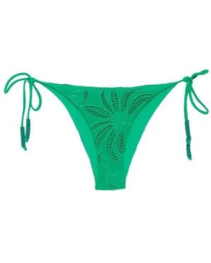 FARM Rio Beaded Cut-Out Bikini Bottoms - Green