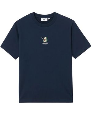 Chocoolate Embroidered T-Shirt - Blue