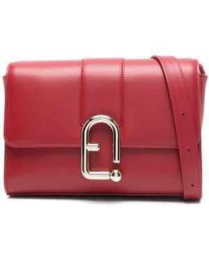 Furla Samll Urban Clasp-detail Leather Satchel - Red