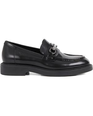 Vagabond Shoemakers Alex Metal-Buckle Loafers - Black