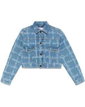 Vivienne Westwood Cropped Jacket With Flap Pockets - Blue