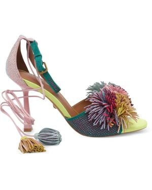 Kurt Geiger Pompom Tie Pumps - Green