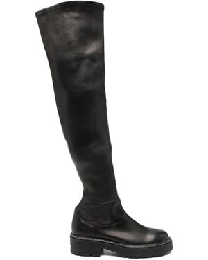 Rene Caovilla 40Mm Embellished Knee-High Boots - Black