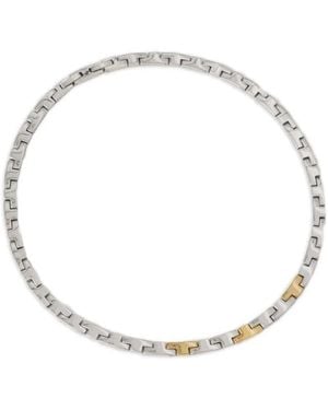 Trussardi Geometric Necklace - Metallic