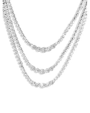 Hzmer Jewelry Crystal-Embellished Necklace - White