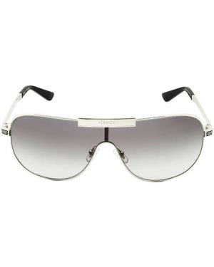 Versace Greca Shield Sunglasses - Metallic