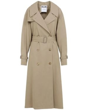 Moschino Belted Double-Breasted Coat - Natural