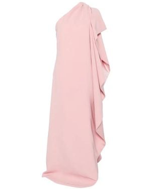 Jean Louis Sabaji Ruffled One-Shoulder Dress - Pink
