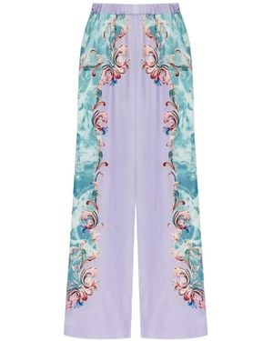 Versace Jeans Couture Floral Trousers - White