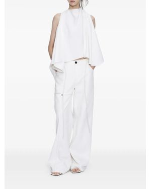 ili node Greer Wide-Leg Trousers - White