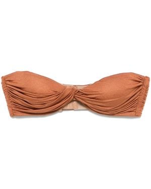 GIUSEPPE DI MORABITO Twist-Detail Top - Brown
