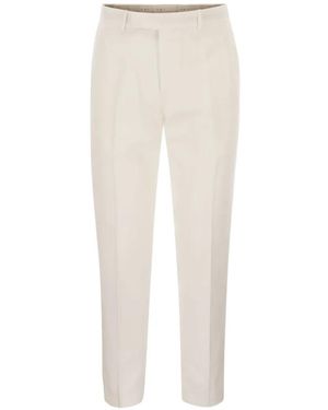PT Torino Rebel Cotton Trousers - White