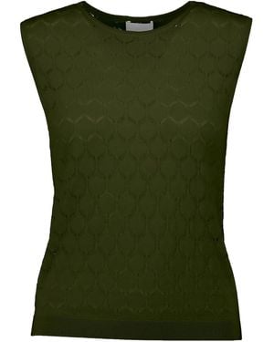 Allude ニットトップ - グリーン